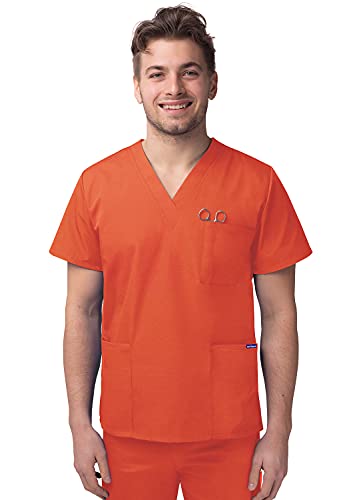 Sivvan Unisex Scrubs - V-Neck Scrub Top - S8304 - Mandarin Orange - M