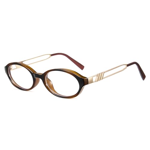 Image of Cyxus Oval Blue Light Glasses for Women Fashion UV Blocking Computer Glasses 8242