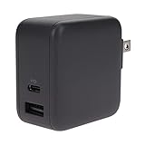 MOTTERU(モッテル) PD65W対応 PPS規格対応 USB-C×1ポート USB-A×1 軽量 小型 AC充電器 iPhone Air 17 17Pro 16 15 PD対応ノートパソコン MacBook iPad Apple Watch 各種Android 対応 スモーキーブラック MOT-ACPD65WU1-BK