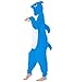 dressfan Animal Shark Onesie Cosplay Costume Christmas Halloween Pajamas for Unisex Adults Teens Kids Blue M