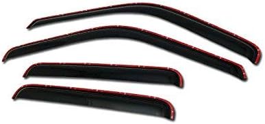 S & T RACING INC in-Channel Smoke Window Visor Compatible with 99-12 Ford F250 F350 SUPERDUTY Crew CAB