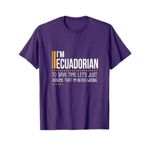 Save Time Lets Assume Ecuadorian Is Never Wrong Fun Ecuador T-Shirt