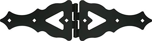 Hardware Essentials 852534 Ornamental Strap Hinge, Black Coating #TOP1