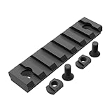 Eastern Tactical Supply Mlock Picatinny Rail Mount for Optics and Flashlight (7 Slot Mlok)