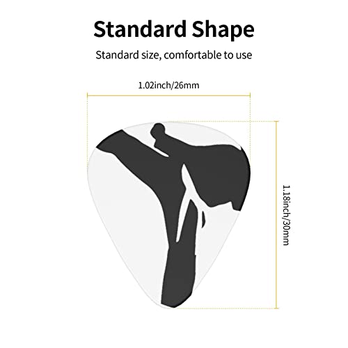 Ensemble de 12 médiators pour guitare Karate-Highkick-Icon pour guitare acoustique, guitare électrique, contrebasse… - Les Beatles, Paul McCartney, John Lennon, RIngo Starr, George Harrison Ensemble de 12 médiators pour guitare Karate-Highkick-Icon pour guitare acoustique, guitare électrique, contrebasse… – Image 5