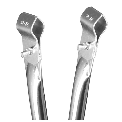 1 STÜCK - Stahl Zeltstange - mit 2X Klemmen - teleskopierbar 75-125cm - Ø22/19mm - 2 Teile - Dachauflagestange - leicht - stabil - Ersatz Gestänge für Zelt Vorzelt Camping Zubehör Teleskopstange 2tlg