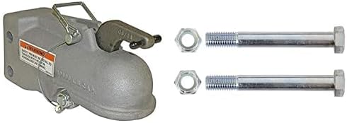 Buyers Products 0091540, B9021, Adjustable 2-Inch Steel Trailer Coupler with Mounting Hardware Kit – 10,000 lb Capacity