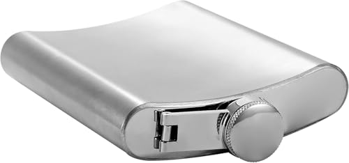 Image of Stainless 8 Oz Stainless Steel Hip Flasks with Funnel - 236 ml Engraved Design Pocket Bottle for Wine & Liquor Leakage Proof Wrapped Alcohol Men Women Unisex (Hip Flask with Funnel)