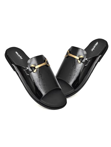 Image of HEALTH FIT Extra Soft Comfortable Traditional Ethnic Chappal /Slippers Wedding & Festive Sliders for Gents /Boys Lightweight flexible TPR sole & Easy-to-wear slip-on design cushioned for Men HF7017