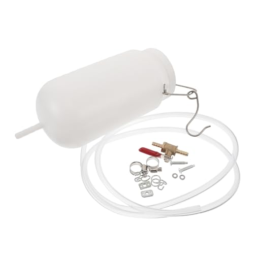 HEMOTON Extractor de Fluidos Manual para Motocicletas 1l con Manguera Flexible y Abrazadera, Herramienta de Extracción de Aceite y Gasóleo para Reparación, Camping y Uso en Garaje