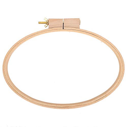 Oval Wooden Embroidery Hoop Wide Frame DIY Craft Cross Stitch Supplies