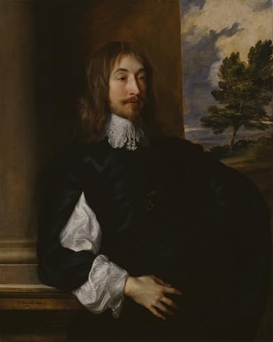 Tableau de Sir William Killigrew par Van Dyck : impression d'art sur toile 60x90cm