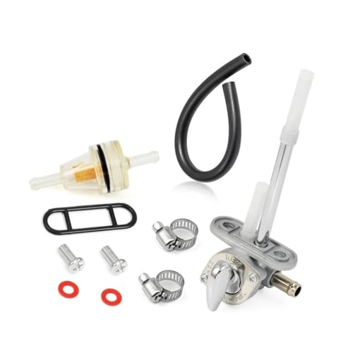 Kit robinet d'essence 8 mm à visser avec filtre de réservoir