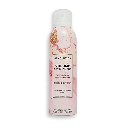 Revolution Beauty London Haircare Champú Seco Volume, Spray Sin Aclarado, Vegano y Sin Crueldad, 200ml