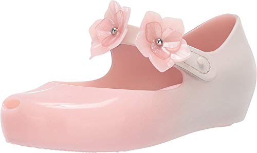 mini melissa Girl's Ultragirl Flower II BB (Toddler/Little Kid) Pink/Beige 9 Toddler M