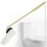 Universal White Metal Toilet Handle Replacement, Front Mount Toilet Flush Trip Lever Compatible with American Standard/Mansfield/TOTO/Kohler Toilets, Stainless Steel Flapper Chain