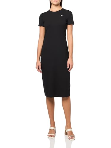 Image of Tommy Jeans Women's Bodycon Midi Dress with Logo Detail