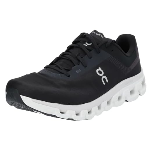 ON Cloudflow 4 Men's Road Running Shoes Sneakers (Black/White, US Footwear Size System, Adult, Men, Numeric, Medium, 9.5)