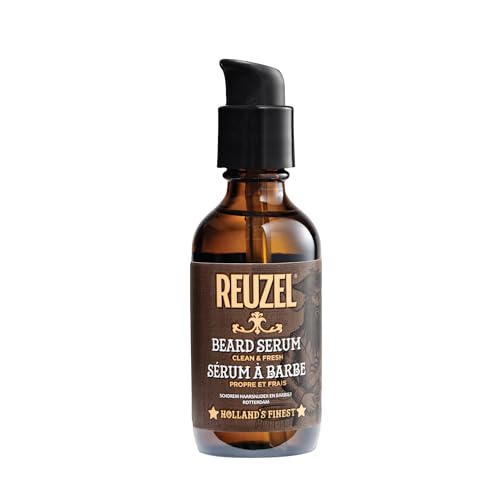 REUZEL Clean & Fresh Beard Serum Hydrating Non-Comedogenic Natural Non-Greasy Finish Light Citrus Mint Scent For All Skin Types 2 oz