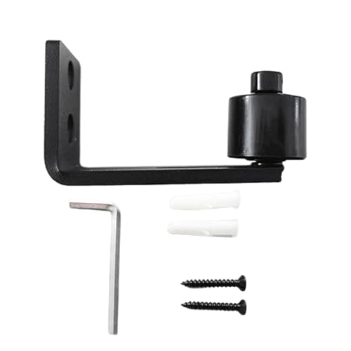 Sistema de raíles para puertas de granero | Carril silencioso ajustable de metal - Puerta corredera para suelo - Para interiores, cocina, dormitorio, salón, garaje, baño, trastero