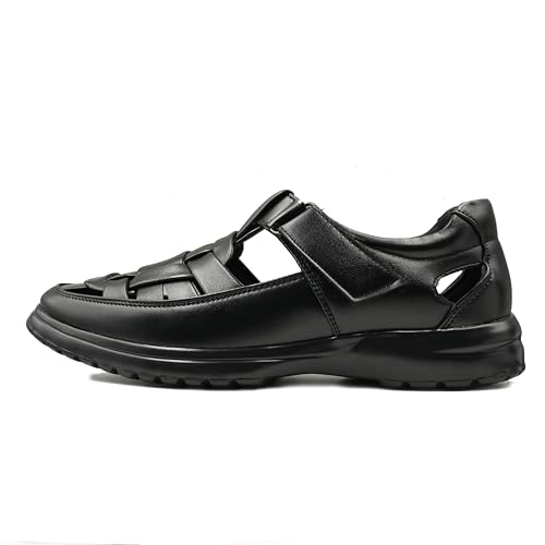 Image of Men's Orthopedic Roman Sandals | Soft Cushion Footbed | Lightweight Comfortable Anti-Skid Durable Sole | Open Toe Casual Formal Sandals for Men DASH-01