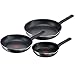 Produktbild Tefal Day By Day On 3-teiliges Pfannenset 20/24/28 cm, Antihaftbeschichtung, Thermo-Signal bei guter Brattemperatur, NICHT induktionsgeeignet, tiefe Form mit Ausgießer, Aluminium, B56490