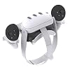 VR Wall Mount - Compatible with Meta Oculus Quest 3S/3/2/Pro/Rift-S, Aluminium VR Headset & Controller Hanger with Two Storage Options