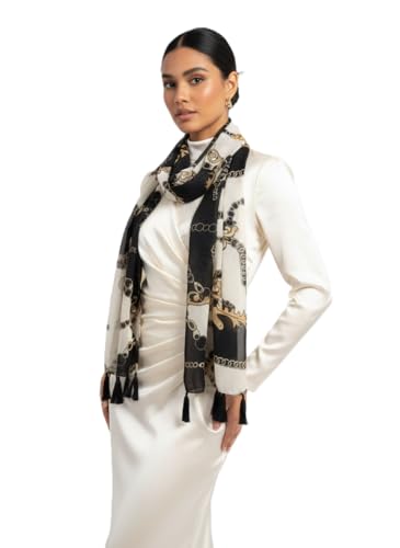 Image of Women Lightweight Scarf | 180 x 55 cm | Soft, Comfortable & Breathable | All Season Scarf