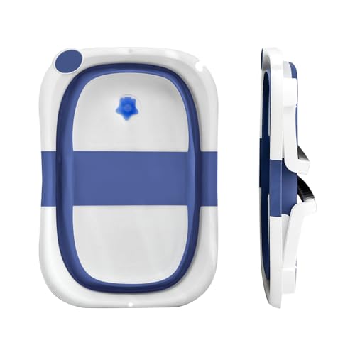 ᵒᵒᵒᵒᵒᵏ.ᐟ.ᐟ Sicuro e durevole: la vasca da bagno per bambini è realizzata in materiale PP+TPE atossico e insapore, non contiene sostanze nocive ed è sicura per la pelle del bambino. Abbiamo inoltre dotato le gambe di supporto della vasca per bambini di piedini in gomma antiscivolo per evitare che la vasca scivoli, garantendo stabilità e comfort.
