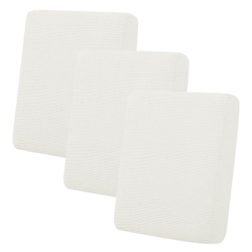 Image of Easy-Going Stretch 3 Pieces Couch Cushion Cover for Sofa Seat