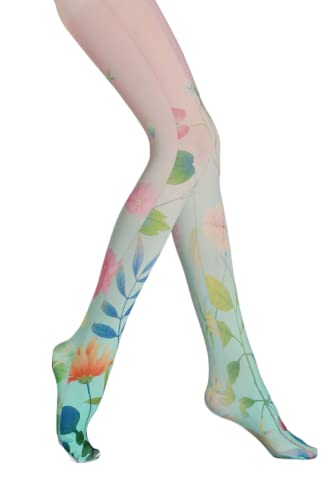 Image of Sahabowi Women's Sheer Tights, Digital Print Designs Stockings