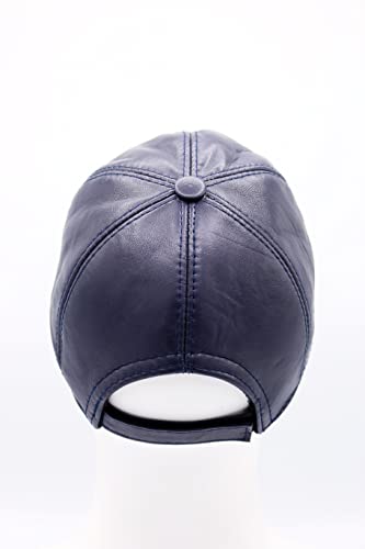 Image of Genuine Leather Unisex Baseball Cap
