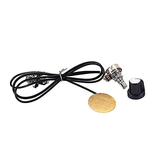 Toddmomy 27mm Guitar Pickup Potentiometer Output B500k Piezo Transducer Easy Installation for Ukulele Violin