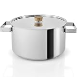 EVA SOLO | Nordic Kitchen Pot 4qt | Stainless Steel, Easy Handling & Low Weight | Suitable for all Heat Sources β Including Induction | Easy to Clean | Danish Design, Functionality & Quality
