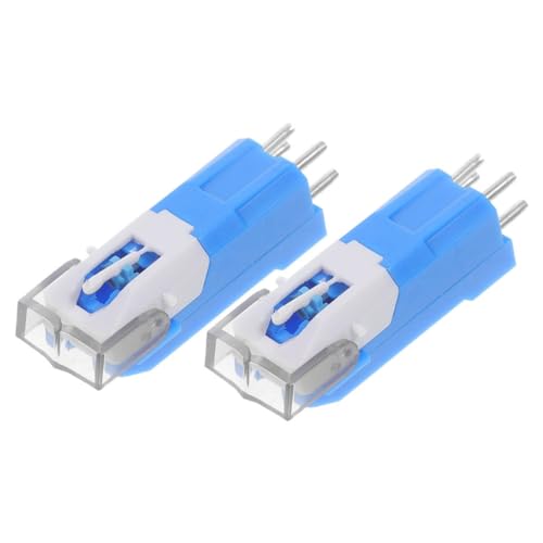 Mikinona 2Piezas Aguja de Tocadiscos de Vinilo Reemplazo de Uds Compatible con Múltiples Instalación de Sonido Superior
