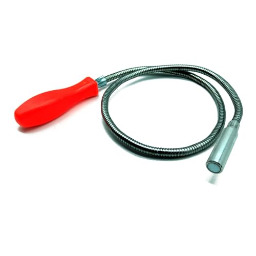 Tradineur Barra Magnetica Flessibile Lunghezza 80 cm Manico Design Ergonomico Strumento Manuale Fai Da Te Garage