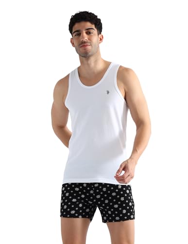 Image of U.S. Polo ASSN. Men's PV002 Cotton Stretch Anti Bacterial Premium Vest