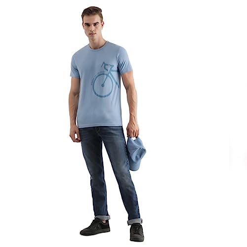 Image of Lee Men's Graphic Print Crew Neck Slim Fit T-Shirt