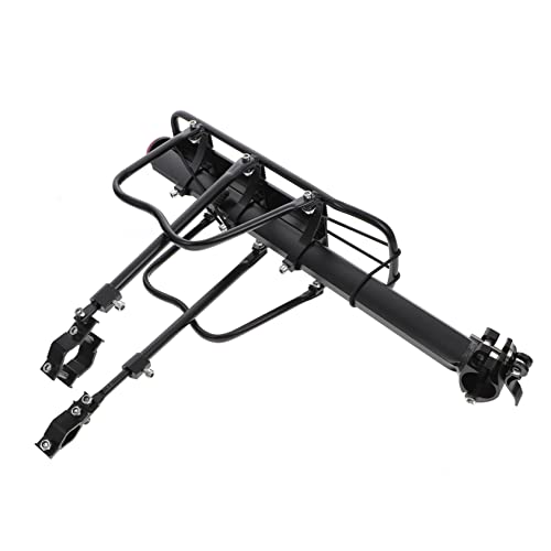 HEMOTON Detachable Bike Rear Rack Aluminum Alloy Bike Cargo Rack Storage Shelf for Outdoor Cycling