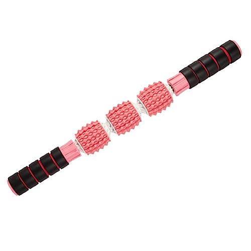 Yoga Massage Stick Muscles Three Wheel Massage Stick Rod Membrane Roller for Neck Leg Back Shoulders