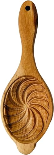 Traditional Wooden Cookie Press Cutter, Cake & Pastry Maamoul Mold Round Style Middle Eastern Cookie Mold