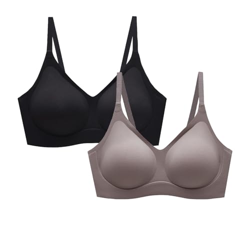 Soutien-gorge push-up sans armatures Assummit t-shirt respirant bonnet B taille S lot de 2