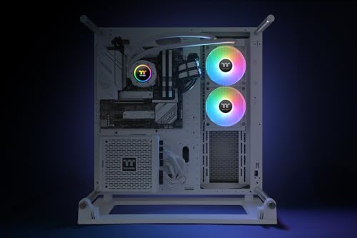 Image of Thermaltake TH240 V2 ARGB Sync /AlO Liquid Cooler /Fan 120mm*2 /PWM 500~2000 RPM /Mirror Waterblock /MB ARGB Sync Control /White, CL-W364-PL12SW-A