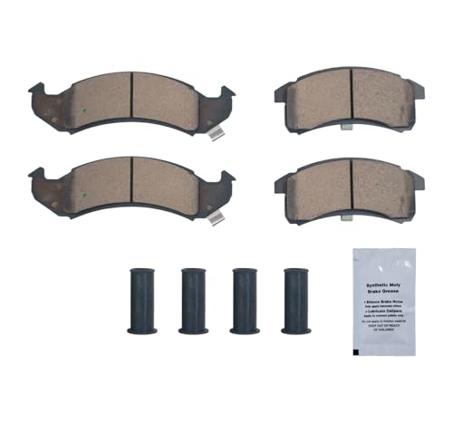 Image of HUSCH Front Ceramic Brake Pads Kit Fit For Buick LeSabre 1994-1999 | For Buick Park Avenue 1994-96, For Riviera 1995-96, For Cadillac DeVille 1994-96, For Eldorado 1994-96, For Seville 1994-96
