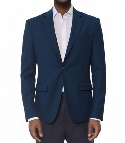 Beninos Mens Sport Coat Casual Blazer One Button Business Suit Jacket
