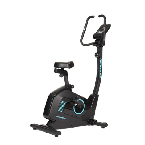 Image of Hercules Fitness Adler MB30 upright Bike | Indoor bike Exercise Cycle for home use | Magnetic Resistance |Heart rate sensor |Home Gym Equipment | Cardio Gym