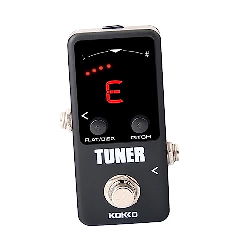 ibasenice pedal de efectos ecuación guitarra bajo estante junta equipo bucle tc guitar tuner afinador de instrumentos looper electronico práctico sintonizador electrónico aluminio Black