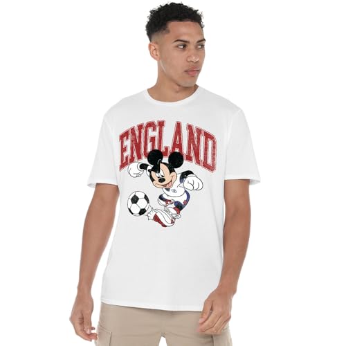 T-shirt Foot Angleterre Disney blanc pour éviter l'inconfort des maillots synthétiques