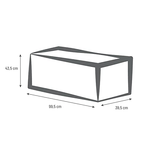 EDA PLASTIQUES Jardinere volcania 100 cm. 98 L, volcania, kiesel, 99,5 x 39,5 x 43,5 cm, 13731 G. GL X1