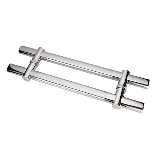 Perillas para puertas de vidrio, paquete de 2, manija para puerta de vidrio de ducha con perilla de tracción, manija para puerta de cobertizo de vidrio de dos lados, manija para puerta de acero inox